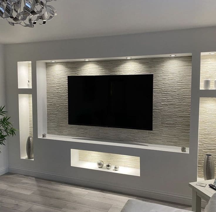 Stone‑Look Feature Wall