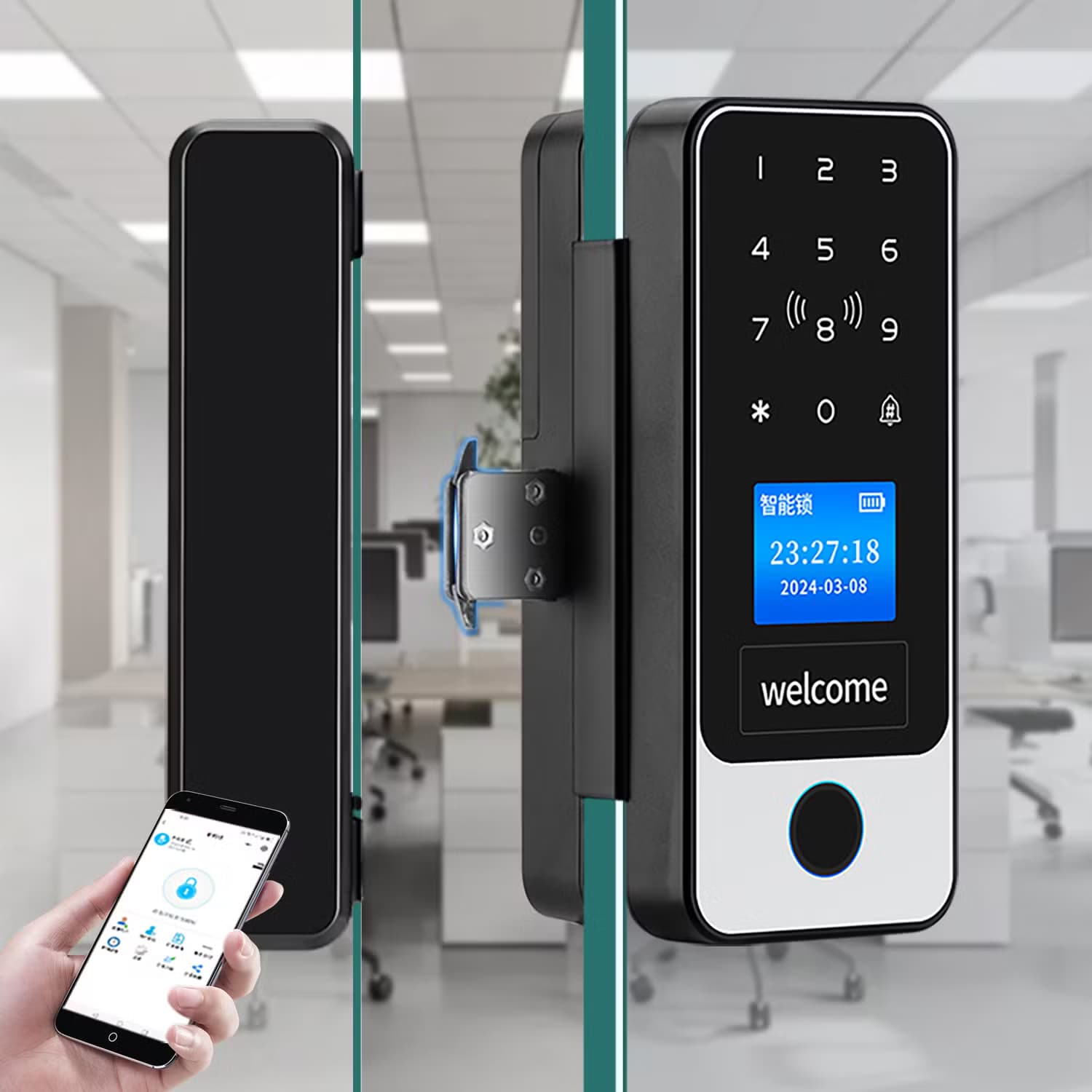 Glass Door Digital Lock